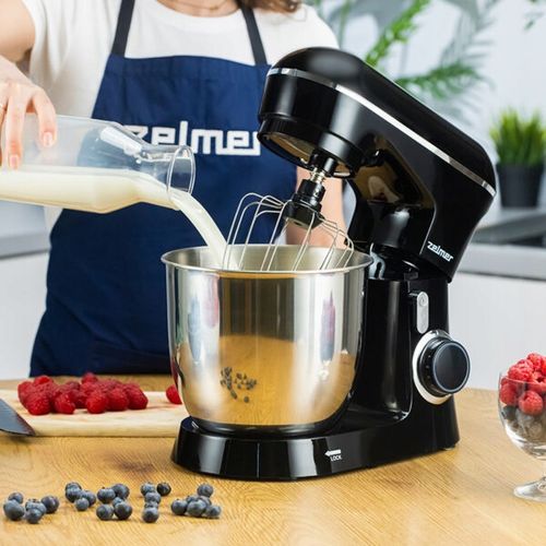 ROBOT KUCHENNY PLANETARNY ZELMER ZKR1300B CZARNY 1300W MISY 4,5/5L POKRYWA na Arena.pl