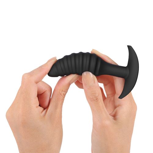 silikonowy korek analny dla kobiet i mężczyzn. spiralna tekstura. na Arena.pl