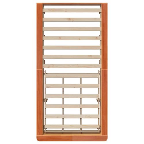 Ramka łóżka z przechowywaniem Woskowy brąz 80 x 200 cm drewno na Arena.pl