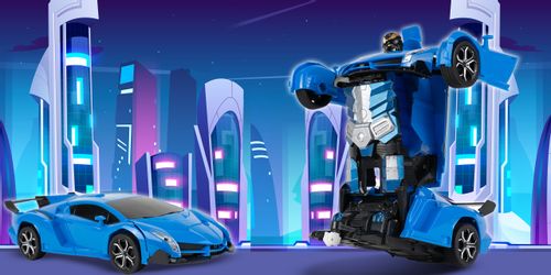 Robot Transformer Mech Team 2w1 Sportowy Samochód na Arena.pl