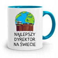 Dla Dyrektora Kubek Błękitny Najlepszy Na Świecie Z Nadrukiem Ze Zdjęciem