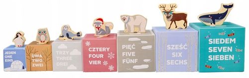 Piramida z kubeczków zwierzęta arktyczne na Arena.pl