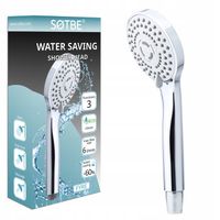 Prysznicowa słuchawka 3 funkcje Anti calc Wodooszczędna Wysokie ciśnienie