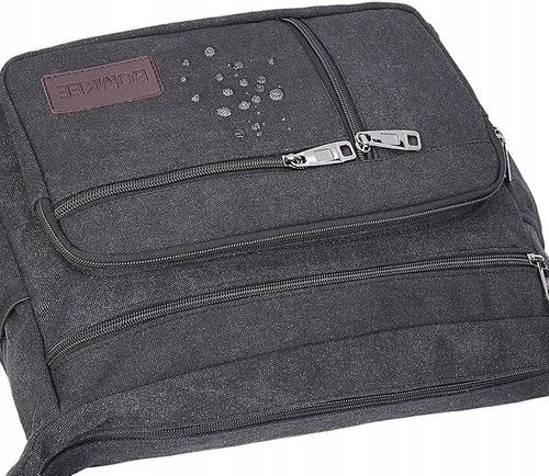 TORBA MĘSKA CZARNA POJEMNA Do Pracy Śniadaniowa Na Ramię Mocna na Arena.pl