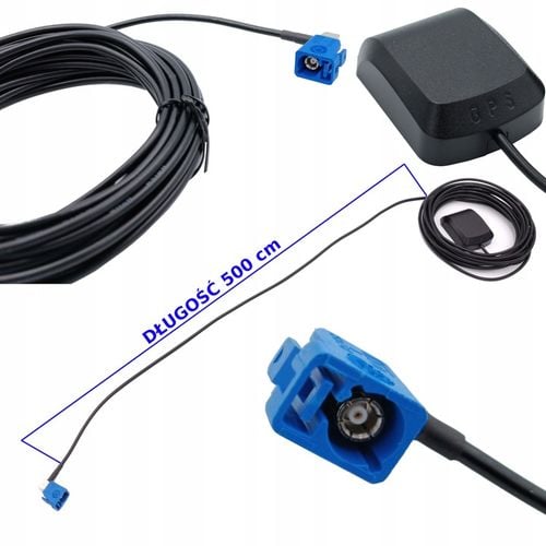 Antena GPS FAKRA Mercedes Skoda Seat VW RNS Audi RNS-E RNS-D BNS 5.0 na Arena.pl