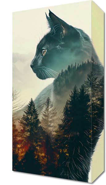 Obraz 20x40cm Koci Duch Lasu zdjęcie 1