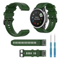 Pasek do Garmin Fenix 5s / 6s / 7s Solar / Fenix 8 43mm opaska zielony 20mm