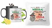 Dla Mikołaja Zestaw Kubek Magiczny + Poduszka Z Nadrukiem Ze Zdjęciem