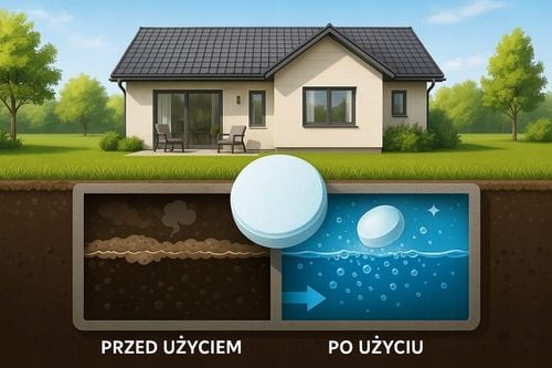 Bakterie silne tabletki do szamba +tłuszcze +skuteczne działanie zimą na Arena.pl