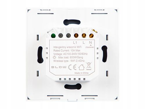 DOTYKOWY WŁĄCZNIK ŚWIATŁA SZKLANY FI60 LED BIAŁY WiFi Tuya SMART HOME na Arena.pl