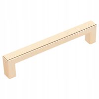 Uchwyt meblowy Kwadrat 128mm Złoty + wkręty