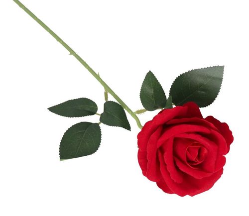 RÓŻA WELUROWA JAK ŻYWA SZTUCZNE KWIATY RÓŻE 50CM na Arena.pl