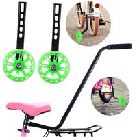 Kółka Boczne do Roweru Podporowe LED Uchwyt Kij Prowadnik do Nauki Jazdy
