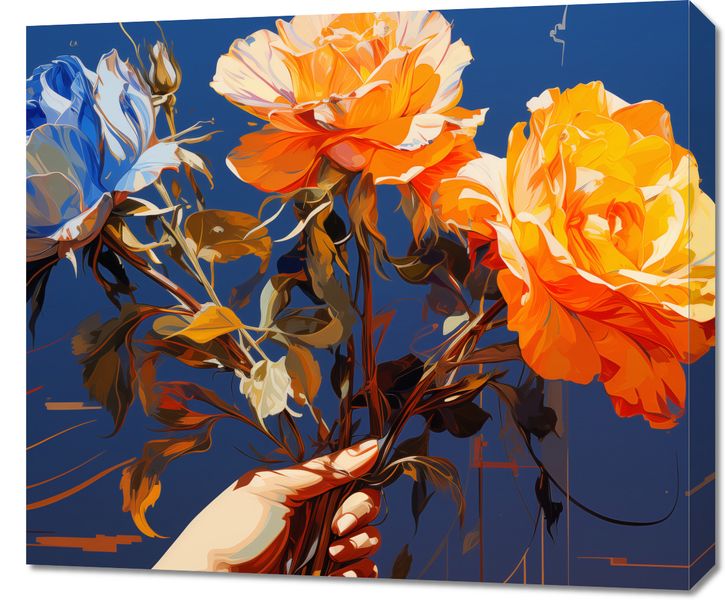 Obraz 70x60cm Żywy Uścisk zdjęcie 1