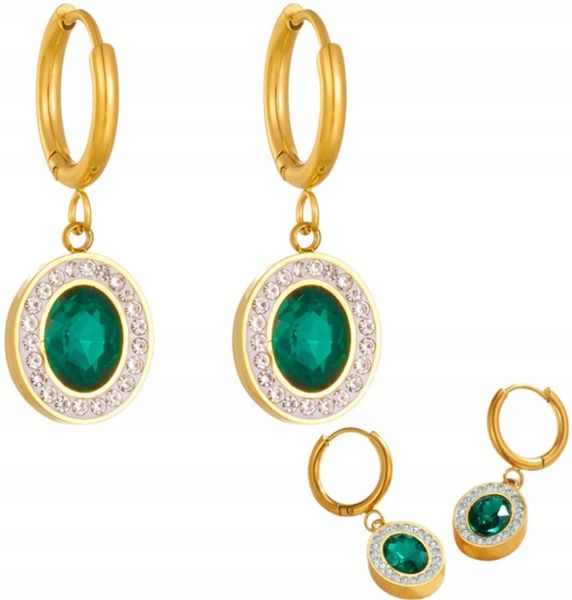 Pozłacane Kolczyki Złote Ze Stali Chirurgicznej zdjęcie 7