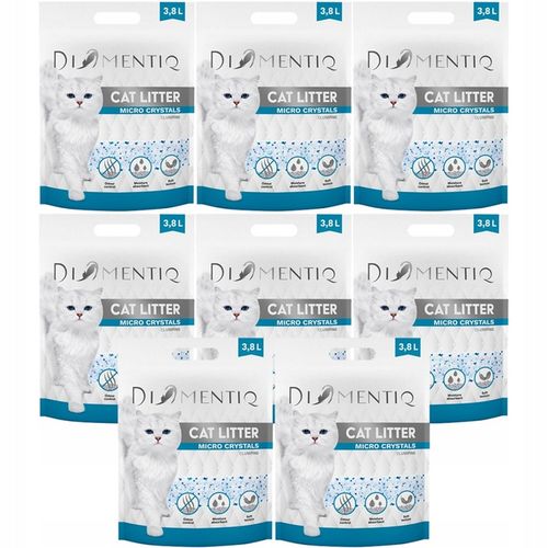 Żwirek silikonowy dla kota Micro crystals zbrylający 8x3,8L DIAMENTIQ na Arena.pl
