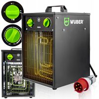NAGRZEWNICA ELEKTRYCZNA 5KW DMUCHAWA FARELKA TERMOSTAT GRZEJNIK 5000W WUBER