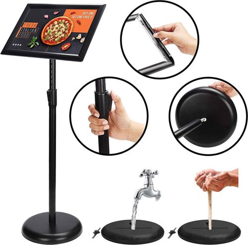 Czarny Regulowany Stojak Pulpit Z Oprawką A4 na Arena.pl