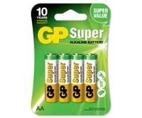 bateria super alkaline aa lr6 1.5v 4 sztuki - gp15a-uw4