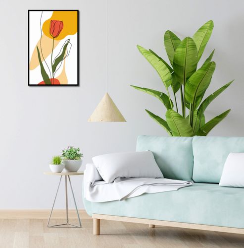 Plakat 40x60cm Przerysowany Tulipan na Arena.pl