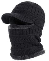 CZAPKA Z DASZKIEM UNIWERSALNA DWUWARSTWOWA GRUBA CIEPŁA KOMINIARKA ZIMOWA