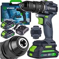 AKUMULATOROWA WIERTARKO-WKRĘTARKA BEZSZCZOTKOWA + 2X AKU + ŁADOWARKA