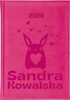 STYLOWY kalendarz nazwisko A4 2026 KSIĄŻKOWY PLANER TYGODNIOWY z grawerem