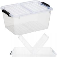 Pojemnik z podwójną pokrywą do przechowywania home box flex 15l organizer