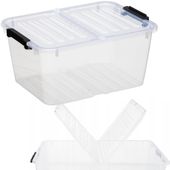 Pojemnik z podwójną pokrywą do przechowywania home box flex 15l organizer