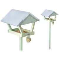 Karmnik dla ptaków stojący na nóżce Budka Domek na zimę