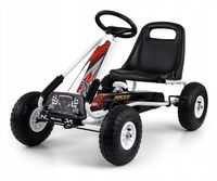 Milly Mally Gokart na pedały Thor White Biały Duże koła pompowane do 30 kg