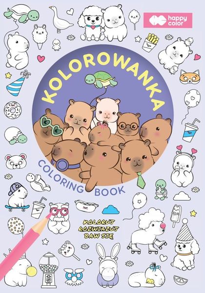 KOLOROWANKA KAPIBARA KAPI FUN A5 HAPPY COLOR zdjęcie 1
