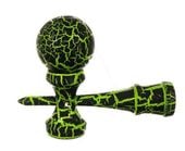 KENDAMA Japońska gra zręcznościowa drewno Kolor - Zielony