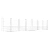 Ogrodzenie gabionowe z 8 słupkami, żelazo, 860x20x200 cm