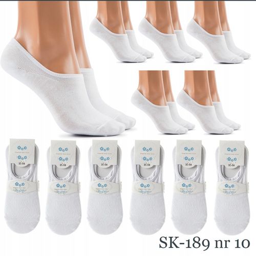 6x STOPKI DAMSKIE BAWEŁNIANE KOLOROWE SKARPETKI SILIKON WESOŁE WZORY na Arena.pl