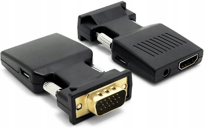 Przejściówka Adapter Konwerter VGA do HDMI + Audio zdjęcie 2