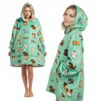 KOC BLUZA Gruba Kocobluza Oversize Futrzak XXL Psy Pieski 460 GSM AŻ