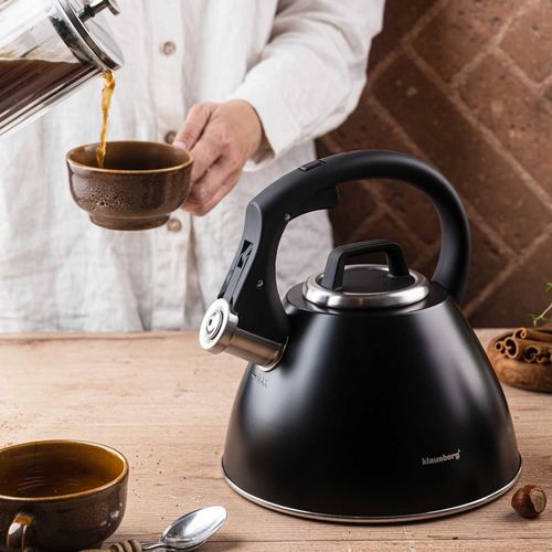 czajnik stalowy z gwizdkiem 2,5l klausberg kb-7952 na Arena.pl