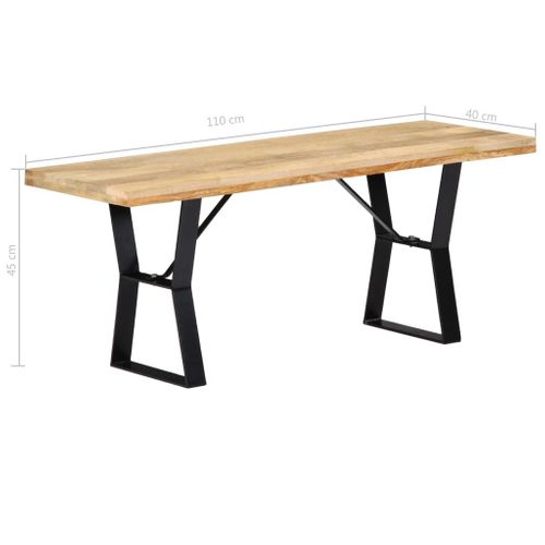 Ławka, 110 Cm, Lite Drewno Mango na Arena.pl