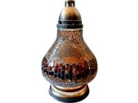 ZNICZ ZNICZE LAMPION NA GRÓB KARAFA MOZAIKA ZŁOTO+WKŁAD