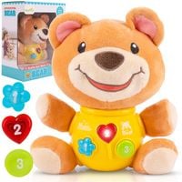 PLUSZOWY MIŚ MISIEK INTERAKTYWNY EDUKACYJNY MASKOTKA DLA DZIECI PRZYTULANKA