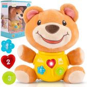 PLUSZOWY MIŚ MISIEK INTERAKTYWNY EDUKACYJNY MASKOTKA DLA DZIECI PRZYTULANKA