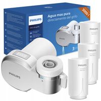 Filtr wody na kran PHILIPS AWP3705P3 filtr nakranowy z licznikiem, 3 wkłady