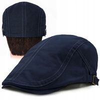 Klasyczny KASZKIET Męski Czapka Bawełniana Casual GRANATOWY Pako Jeans