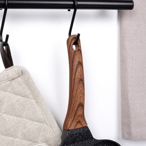 patelnia granitowa do jajek placuszków burgerów black&wood 199009 na Arena.pl