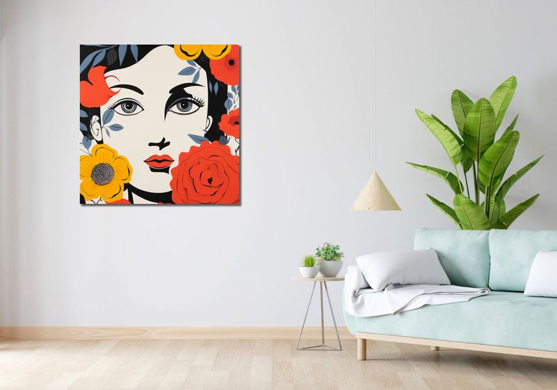 Obraz 90x90cm Kwiatowa Aura zdjęcie 2