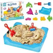 WOOPIE Piasek Kinetyczny 0,5 kg Zestaw Stolik z Foremkami