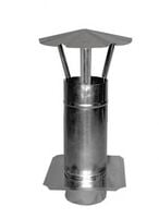 kominek wentylacyjny ocynkowany z płytą 110mm - rkm 110 roz