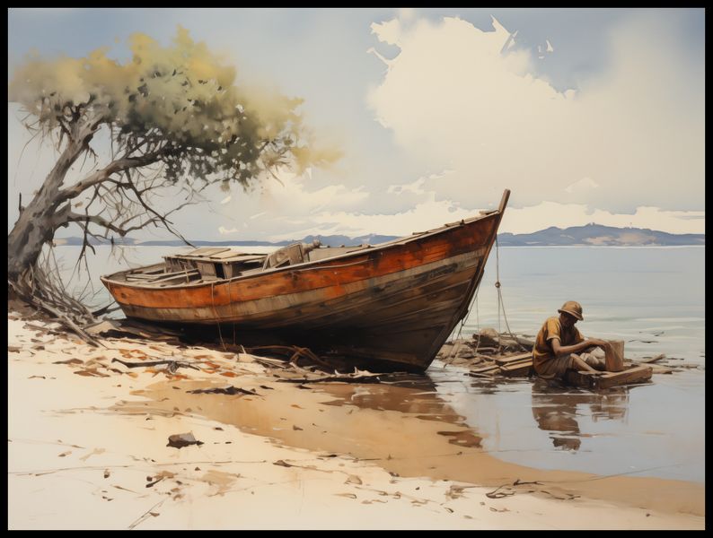 Plakat 100x75cm Spokój Przybrzeża zdjęcie 2