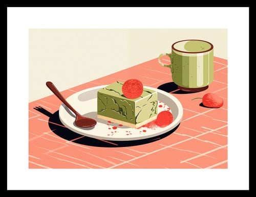 Plakat 29,7x21cm Deser Matcha na Arena.pl